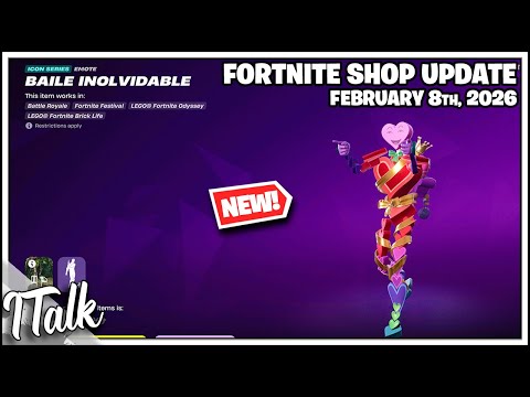 Fortnite Shop SPONGEBOB IS BACK AND *NEW* BAD BUNNY EMOTE! [February 8th, 2026] (Fortnite Chapter 7)