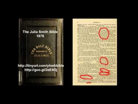 Old Divine Name Bibles (Jehovah, Yahweh)