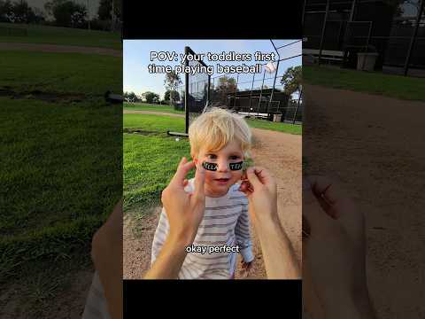 POV: your toddlers first time playing baseball ⚾️