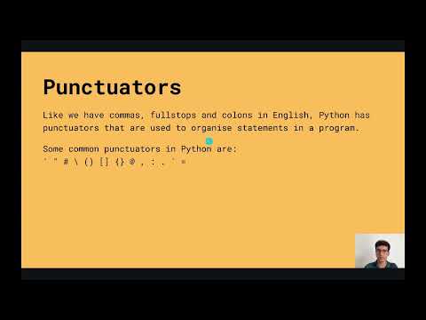 Introduction To Programming Using Python Punctuators