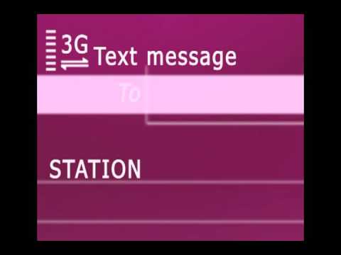Video showing how to find train station codes through SMS in Hindi