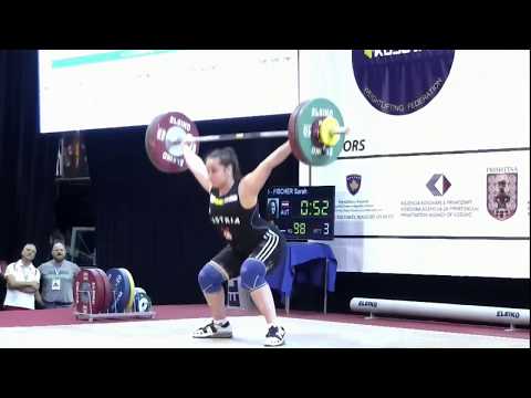 SARAH FISCHER - U17 Europameisterin - Reißen 98kg \ Prishtina - Kosovo (2017.09.30)