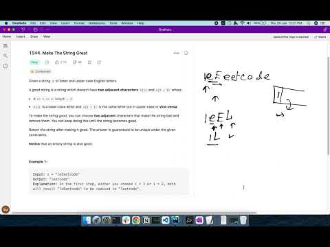 Make The String Great Stack Leetcode 1544 Javascript