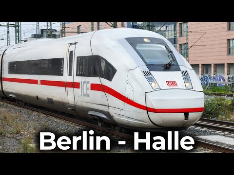 Deutsche Bahn: ICE 4 nach Sachsen Anhalt | 4K Führerstandsmitfahrt: Berlin - Halle | BR 412 Leerzug