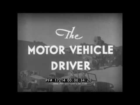 WWII U.S. ARMY DRIVER TRAINING FILM  "DIFFICULT DRIVING"  GMC 6x6 CCKW TRUCK  17214