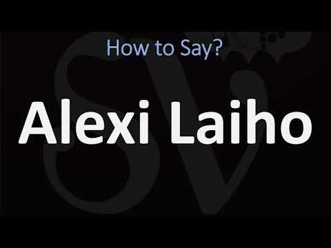 How to Pronounce Alexi Laiho? (CORRECTLY)