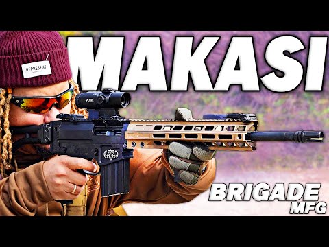 The Brigade Manufacturing MAKASI ! AR15 - FAL Hybrid - First Shots !