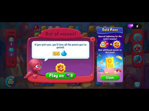 Fishdom gameplay level 2406 fail 2