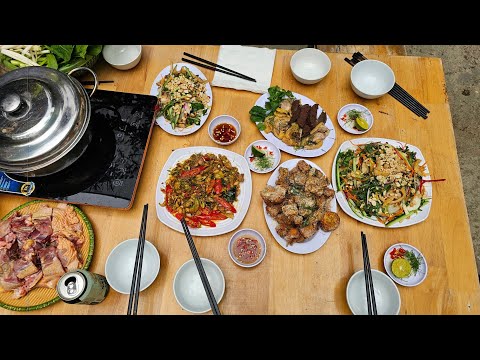 CÁCH CHẾ BIẾN 4 MÓN NGON TƯ GÀ ĐÔNG TẢO  LẠC ĐƯỜNG VLOG 