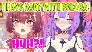 Vivi and Marine Fight Over Pekora Using Their Baby