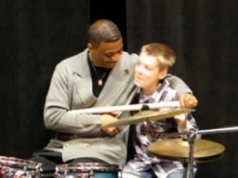Ricky Lawson zu Besuch beim Goerdeler Gymnasium Paderborn