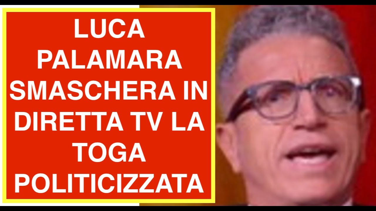 LUCA PALAMARA SMASCHERA IN DIRETTA TV LA TOGA POLITICIZZATA
