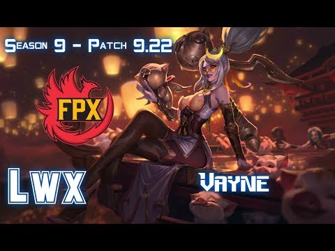 FPX Lwx VAYNE vs EZREAL ADC - Patch 9.22 EUW Ranked