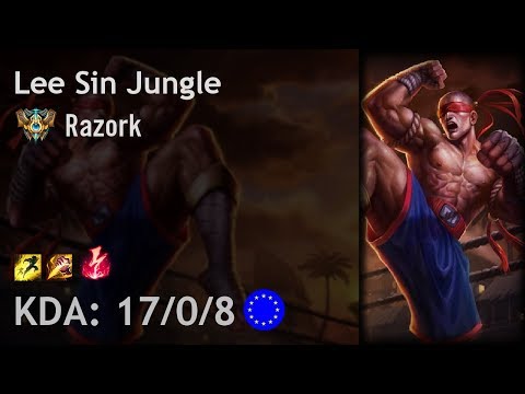 Lee Sin Jungle vs Nidalee - Razork - EUW Challenger Patch 8.4