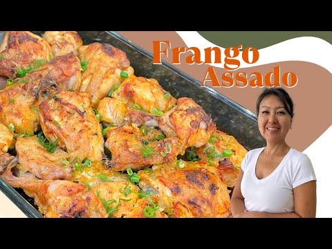 FRANGO ASSADO | Frango no forno super macio, suculento e bem temperado