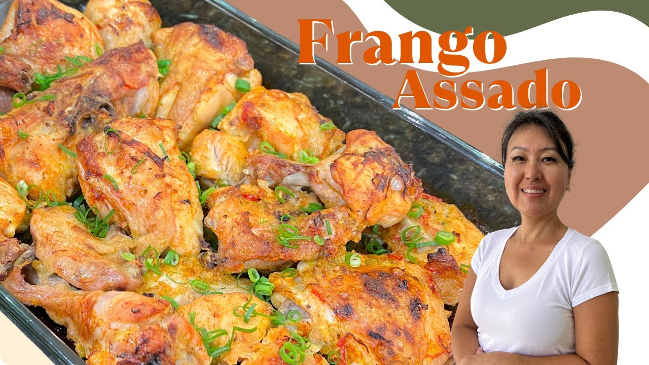 FRANGO ASSADO | Frango no forno super macio, suculento e bem temperado