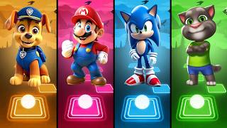 Sonic 🆚 Mario 🆚 Chase 🆚 Talking Tom   Tiles Hop EDM Rush! 🚀