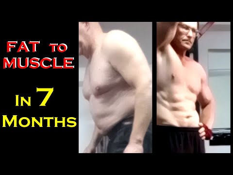 FAT TO MUSCLE TRANSFORMATION IN 7 MONTHS / TRANSFORMACIJA TELA ZA 7 MESECI
