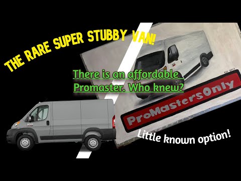 Somewhat rare Promaster option for those on a budget. Ram Promaster 118\" wheelbase STUBBY VAN!