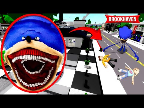 SHIN SONIC CAME TO BROOKHAVEN AND DID THIS TO US... in ROBLOX! 😱😱