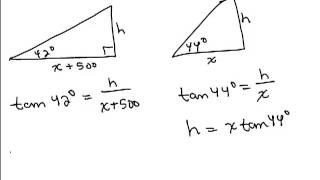 Solve Right Triangles 6 word problem