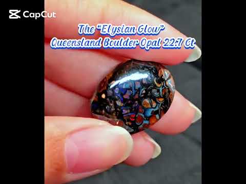 The “Elysian Glow” Queensland Boulder Opal 22.7 Ct - SOLD