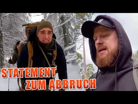 Statement zum Winter-Biwak ABBRUCH von Survival Mattin...