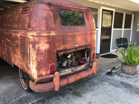 FIRST START IN OVER 40 YEARS - RESURRECTION RESTORATION!!! 1962 VW Type 2 Van/Bus, VW Kombi