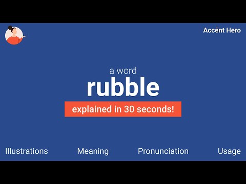 RUBBLE - Meaning and Pronunciation