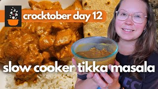 Crocktober Day 12: High-Protein, Low-Calorie Chicken Tikka Masala | Healthy Slow Cooker Dinner
