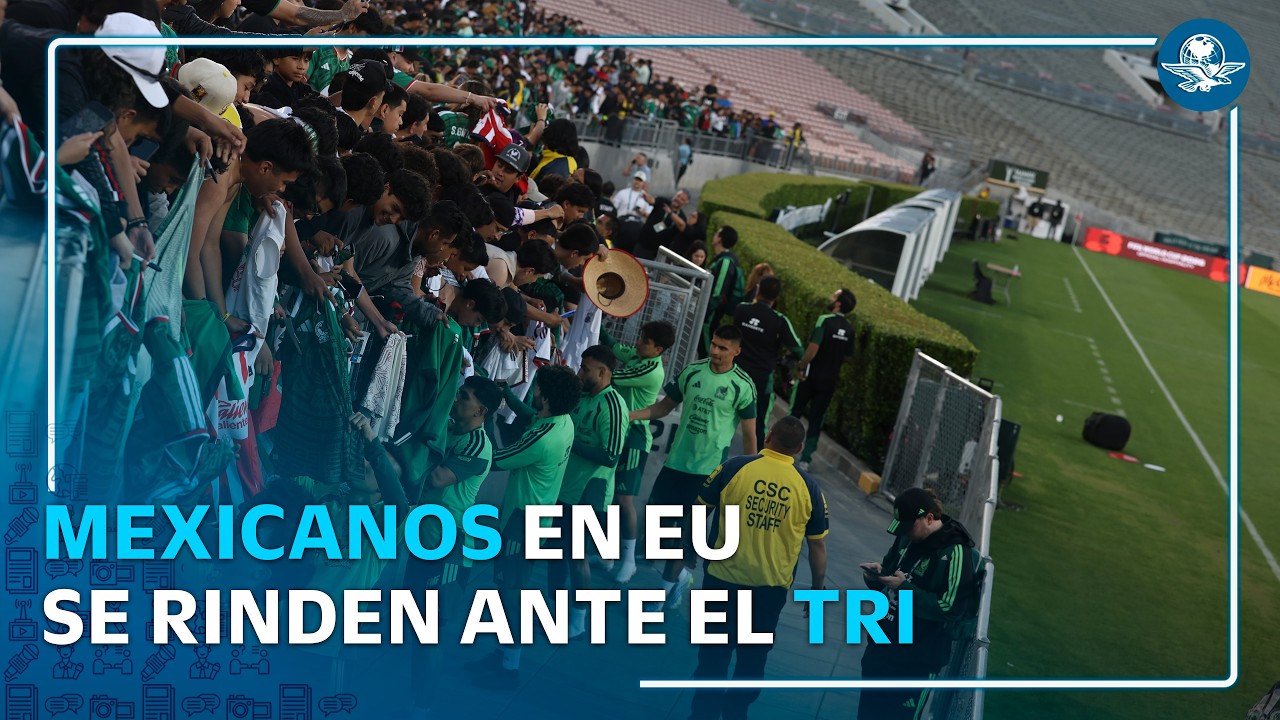 Paisanos muestran su amor por la Selección Mexicana en Los Ángeles