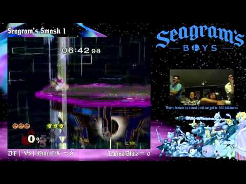 Seagram's Smash 1 - WR1 - Ninji (C. Falcon, Ice Climbers) vs. LatinoBlitz (Link)