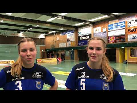 Die Bundesliga Newcomerinnen Mailee Winterberg und Mia Lakenmacher vom Buxtehuder SV