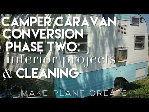 Converting a Vintage Camper Caravan Into a Pop-Up Plant Shop | Phase Two | Make Plant Create