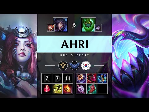 Ahri Support vs Zac - KR Diamond Patch 25.13