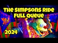 Full Queue The Simpsons Ride At Universal Studios Hollywood