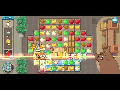 We Bare Bears Match3 Repairs Level 1542 - No Boosters