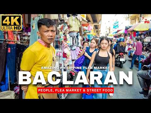 [4K] AMAZING Experience Baclaran Market & Church Area | Holyweek Virtual Tour 2025
