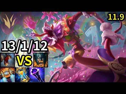 Fiddlesticks Jungle vs Olaf - KR Grandmaster | Patch 11.9
