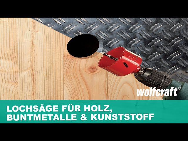 Video teaser per BI-Metall Lochsägen: Für Holz, Buntmetalle und Kunststoffe | wolfcraft