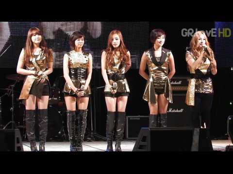 100930 Kimpo College Festival Kara  - LUPIN + Interview + Lonely