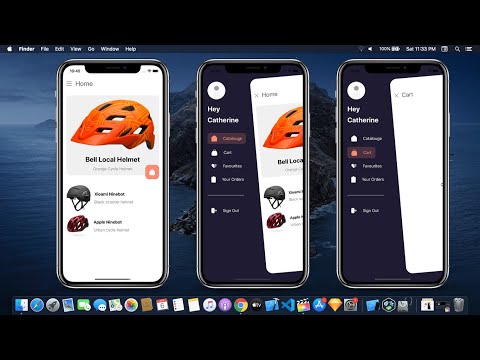 Stylish And Custom Navigation Menu Using SwiftUI - SwiftUI Complex UI Tutorials - SwiftUI Tutorials