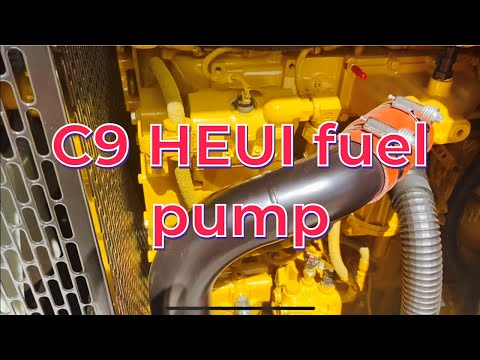 C9 Engine removing/installing fuel pump HEUI