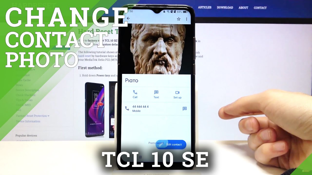 How to Add Photo to Contact on TCL 10 SE – Add Profile Photo to Contact