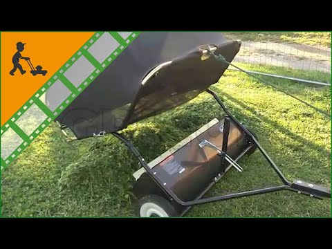 Spazzolatrice trainata Geotech per trattorino rasaerba: come funziona la spazzola rotante di 97 cm