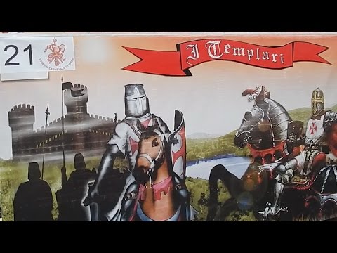 I Templari carro da getto - Carnevale Ivrea 2015