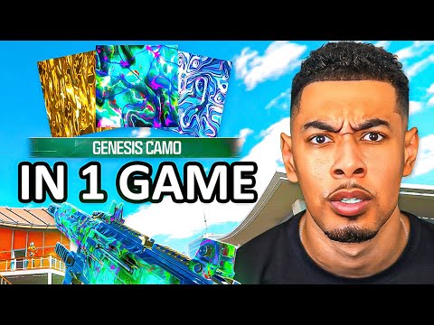 Unlocking GENESIS CAMO in 1 GAME