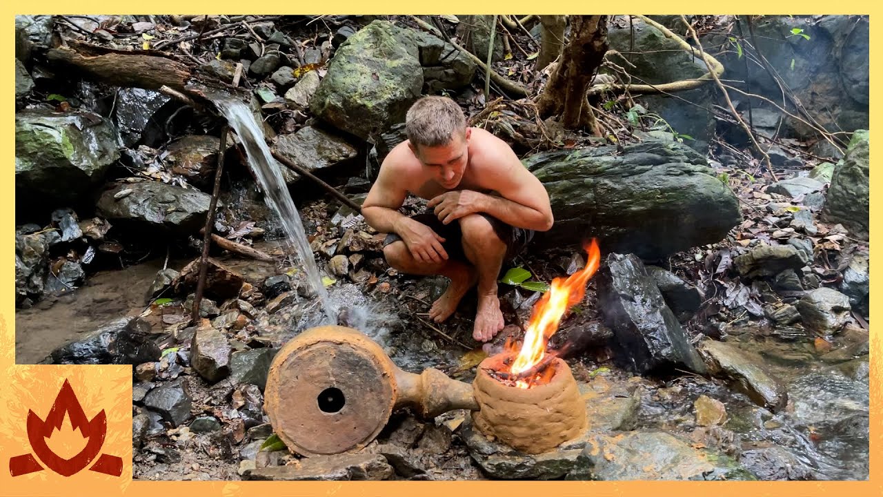 Primitive Technology: Water powered forge blower