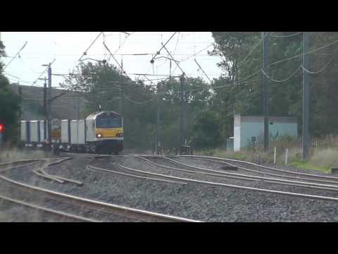 92002 4s43 Daventry - Mossend Tesco Train 12th October 2013 WELCOME BACK TO THE 92'S !!