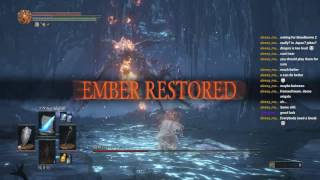 【Solo】Dark Souls III Boss Battle -Darkeater Midir-【Low Health】